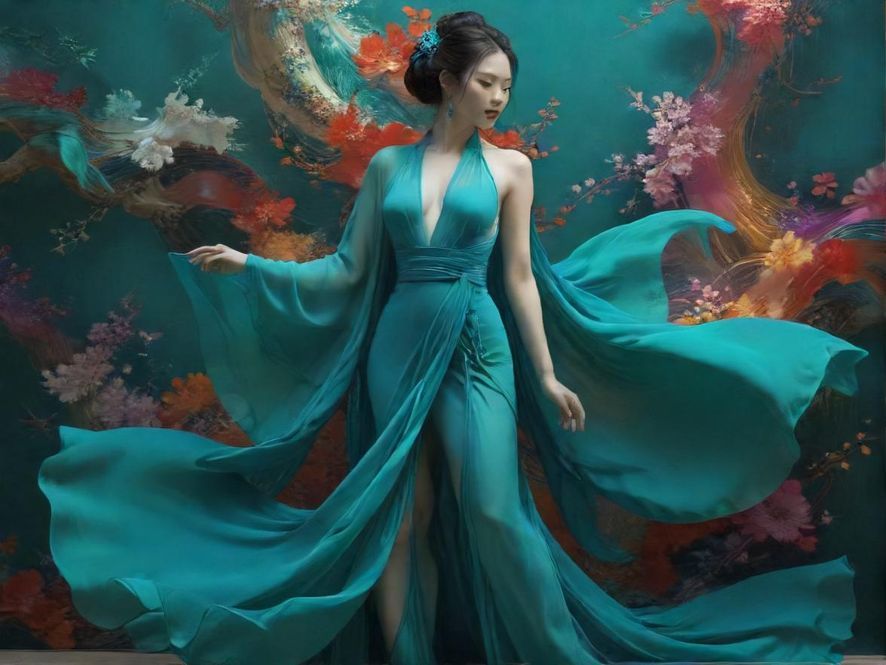 一个人在手机上搜索论坛的数字艺术图