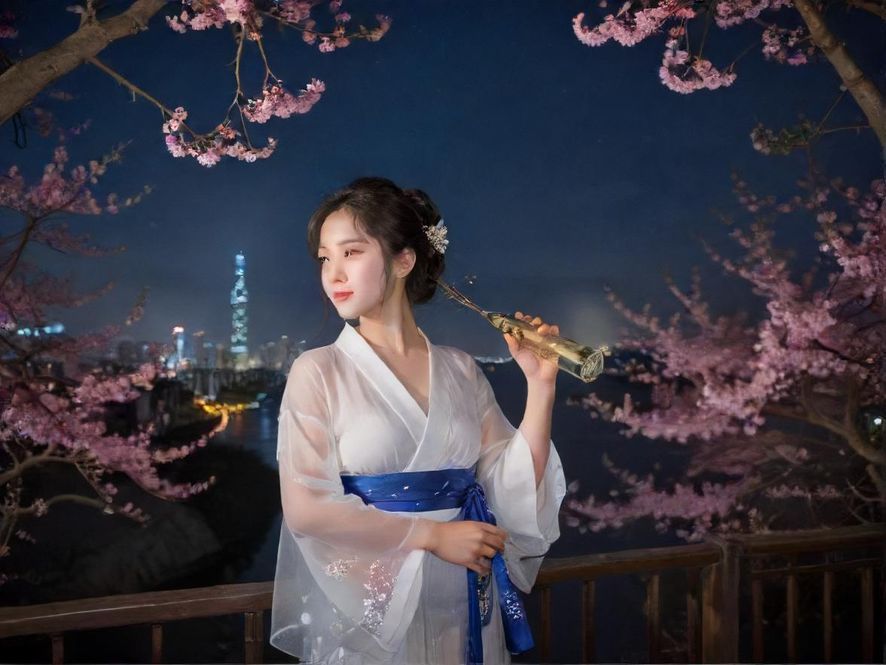 广州百花园夜场热闹氛围展示