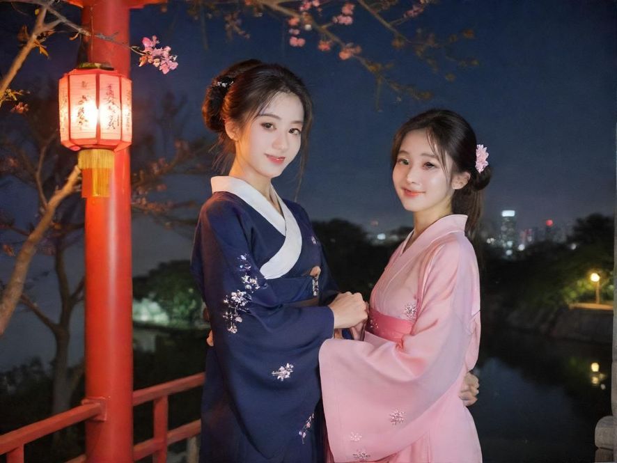 深圳繁华夜景，灯光璀璨