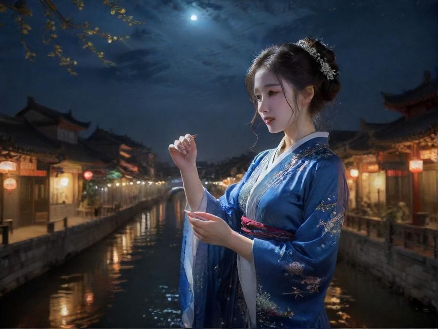 繁华都市夜景下的信息探索