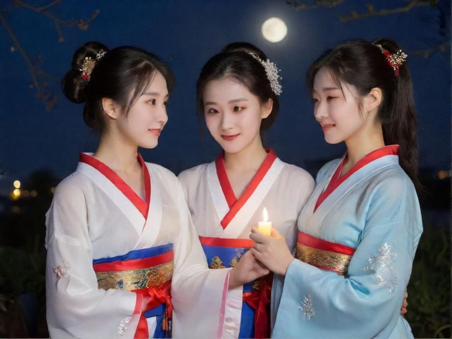 广州夜蒲聚会场所的俯视视角