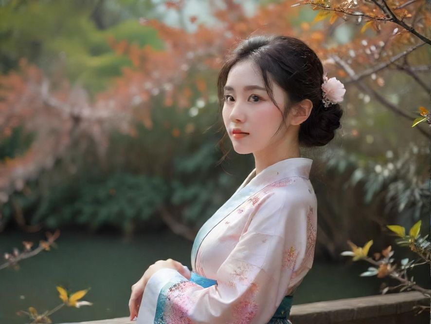 一位女性闭目享受按摩，技师的双手温柔地在她背部按摩，画面唯美宁静