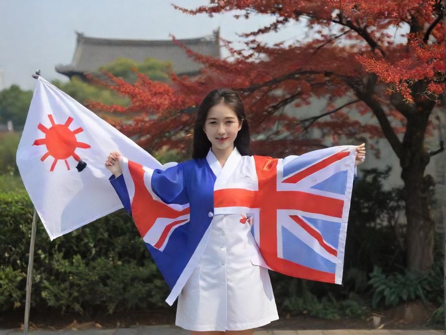 身着典雅旗袍的服务人员,侧面特写,脸上带着温柔的微笑,背景是古典中式风格的装饰,尽显东方韵味。