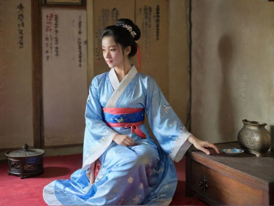 熟女微笑交流场景